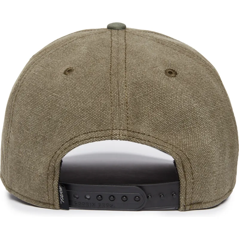 siltovka-zaoblena-zelena-snapback-foxy-duck-canvas-the-farm-goorin-bros