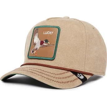 siltovka-zaoblena-bezova-snapback-lucky-duck-canvas-the-farm-goorin-bros
