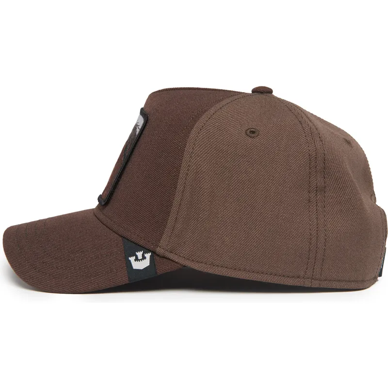 siltovka-zaoblena-hneda-snapback-dark-horse-field-100-all-season-wool-the-farm-goorin-bros
