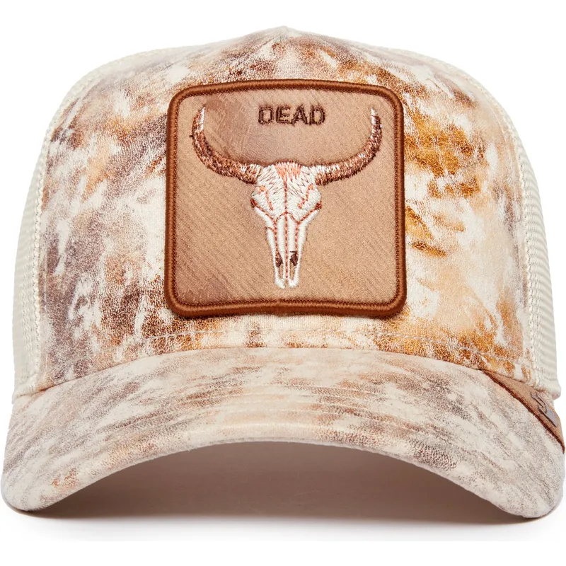 siltovka-zaoblena-bezova-snapback-dead-skull-dust-storm-the-farm-goorin-bros
