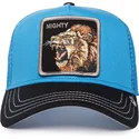 goorin-bros-mighty-lion-fan-the-farm-trucker-cap-in-blau-und-schwarz-mit-lowenmotiv