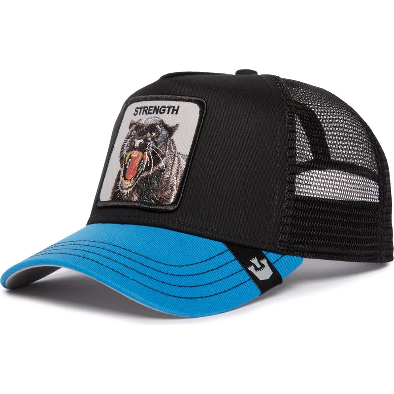 siltovka-zaoblena-cierna-snapback-strength-panther-fan-the-farm-goorin-bros