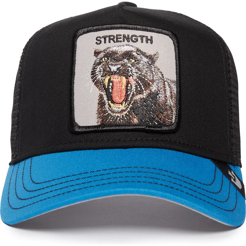 siltovka-zaoblena-cierna-snapback-strength-panther-fan-the-farm-goorin-bros