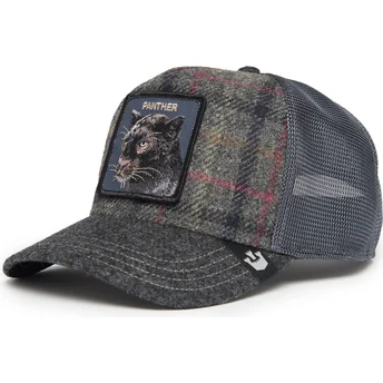 Goorin Bros. Moon Panther UK Plaid The Farm Grey Trucker Hat