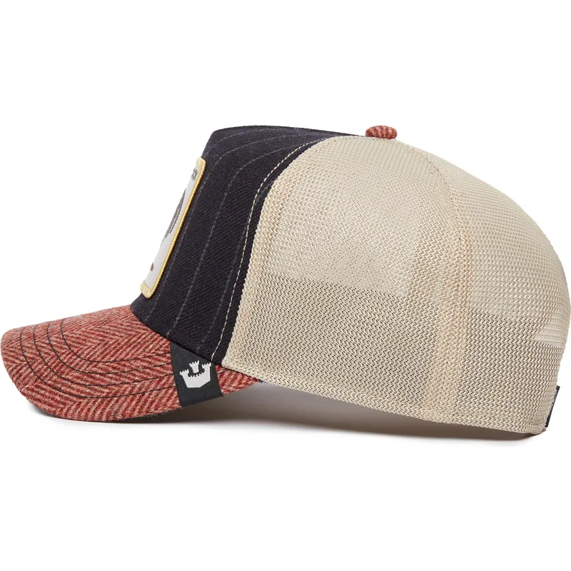 siltovky-zaoblena-kamionista-viacfarebna-snapback-gallo-cock-moon-rooster-uk-plaid-the-farm-the-farm-de-goorin-bros