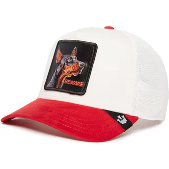 siltovka-zaoblena-cervena-snapback-beware-the-suede-doberman-the-farm-goorin-bros