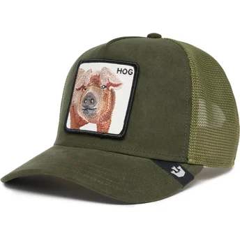 trucker-cap-grun-schwein-hog-the-suede-pig-the-farm-von-goorin-bros