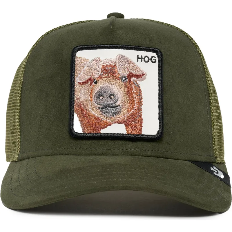 siltovka-zaoblena-zelena-snapback-hog-the-suede-pig-the-farm-goorin-bros