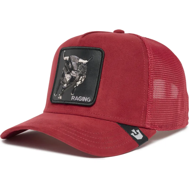 siltovka-zaoblena-cervena-snapback-raging-the-suede-rager-the-farm-goorin-bros