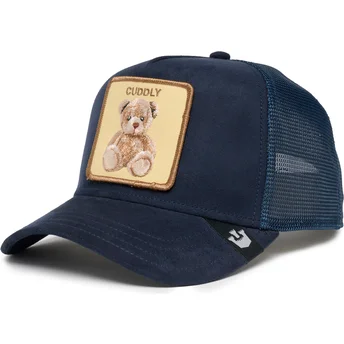 marineblaue-trucker-kappe-teddybar-the-cuddly-bear-the-farm-von-goorin-bros