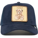marineblaue-trucker-kappe-teddybar-the-cuddly-bear-the-farm-von-goorin-bros