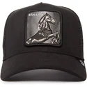 schwarze-trucker-kappe-pferd-the-suede-stallion-blacked-out-the-farm-von-goorin-bros
