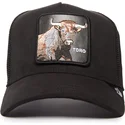 goorin-bros-schwarze-trucker-kappe-the-suede-bull-blacked-out-the-farm-mit-stiermotiv