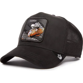 Šiltovky zaoblená čierna snapback The Suede Mamba Blacked Out The Farm Goorin Bros.