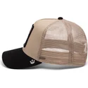 siltovka-zaoblena-bezova-snapback-the-vicious-snake-eco-brutalism-the-farm-goorin-bros