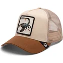 siltovka-zaoblena-hneda-snapback-the-deadliest-scorpion-eco-brutalism-the-farm-goorin-bros
