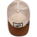 trucker-cap-beige-und-braun-skorpion-deadly-the-deadliest-scorpion-eco-brutalism-the-farm-von-goorin-bros