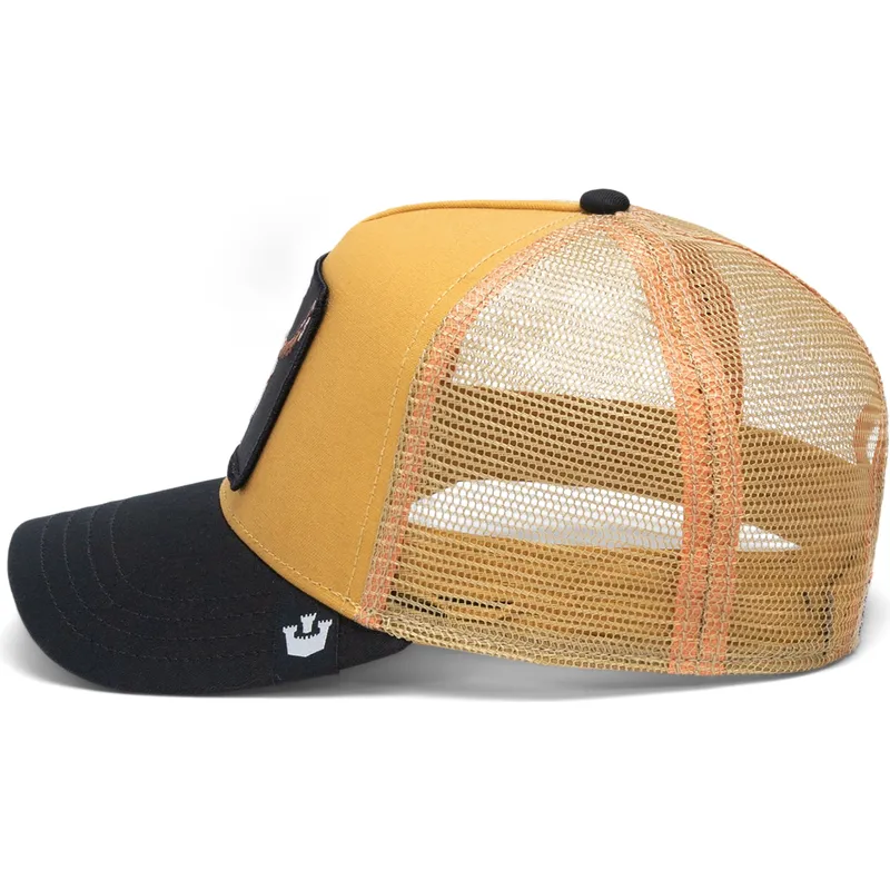 siltovka-zaoblena-zlta-snapback-the-dead-skull-eco-brutalism-the-farm-goorin-bros