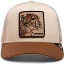 goorin-bros-truckerkappe-beige-und-braun-gepard-the-warrior-cheetah-big-cats-the-farm