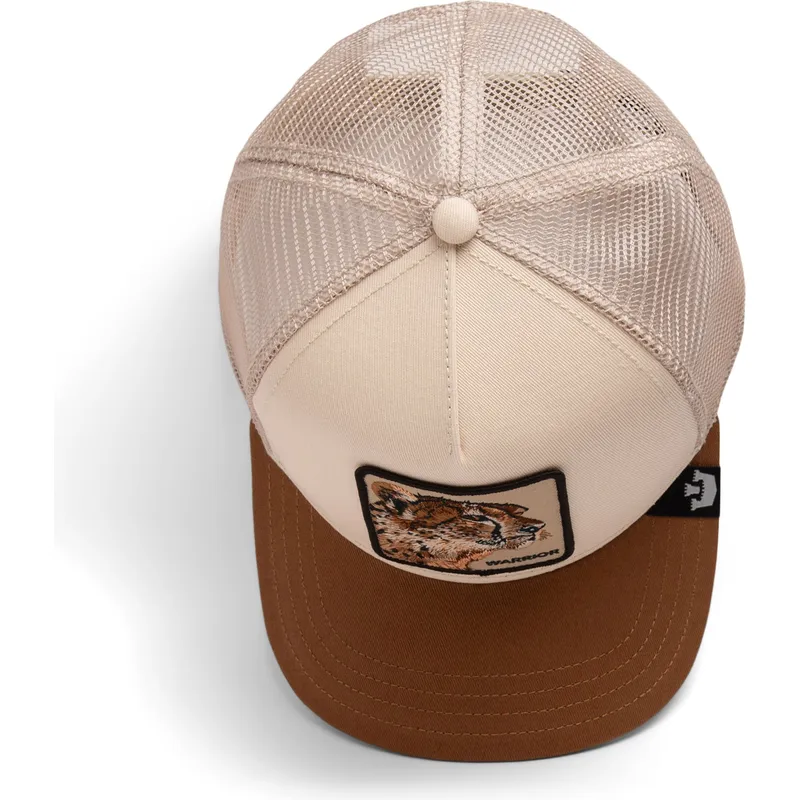 siltovka-zaoblena-hneda-snapback-warrior-cheetah-big-cats-the-farm-goorin-bros