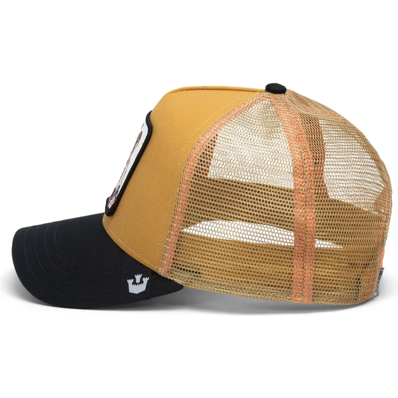 siltovka-zaoblena-hneda-snapback-the-wildcat-tiger-big-cats-the-farm-goorin-bros