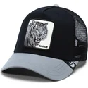 trucker-cap-schwarz-und-grau-tiger-the-savage-tiger-big-cats-the-farm-von-goorin-bros