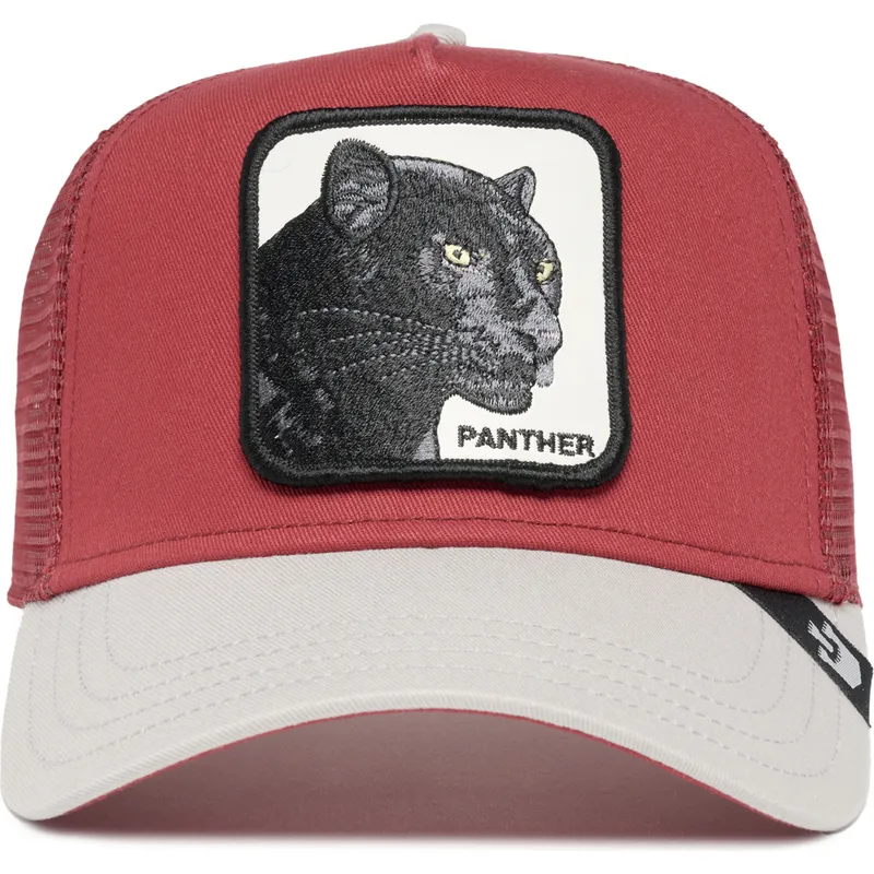 siltovka-zaoblena-cervena-snapback-the-panther-big-cats-the-farm-goorin-bros