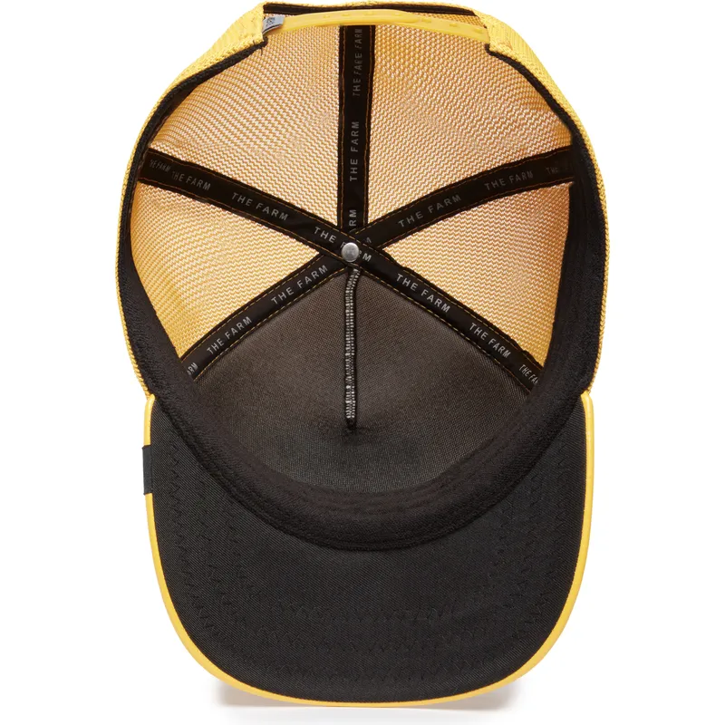 trucker-cap-gelb-schlange-mamba-mentality-puff-patent-the-farm-von-goorin-bros