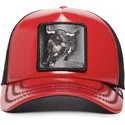 siltovka-zaoblena-cervena-snapback-raging-pamplona-puff-patent-the-farm-goorin-bros