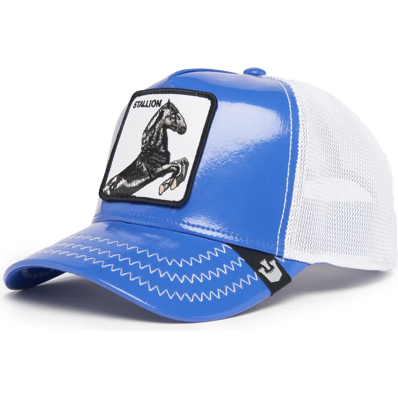 siltovka-zaoblena-modra-snapback-stallion-horsepower-puff-patent-the-farm-goorin-bros