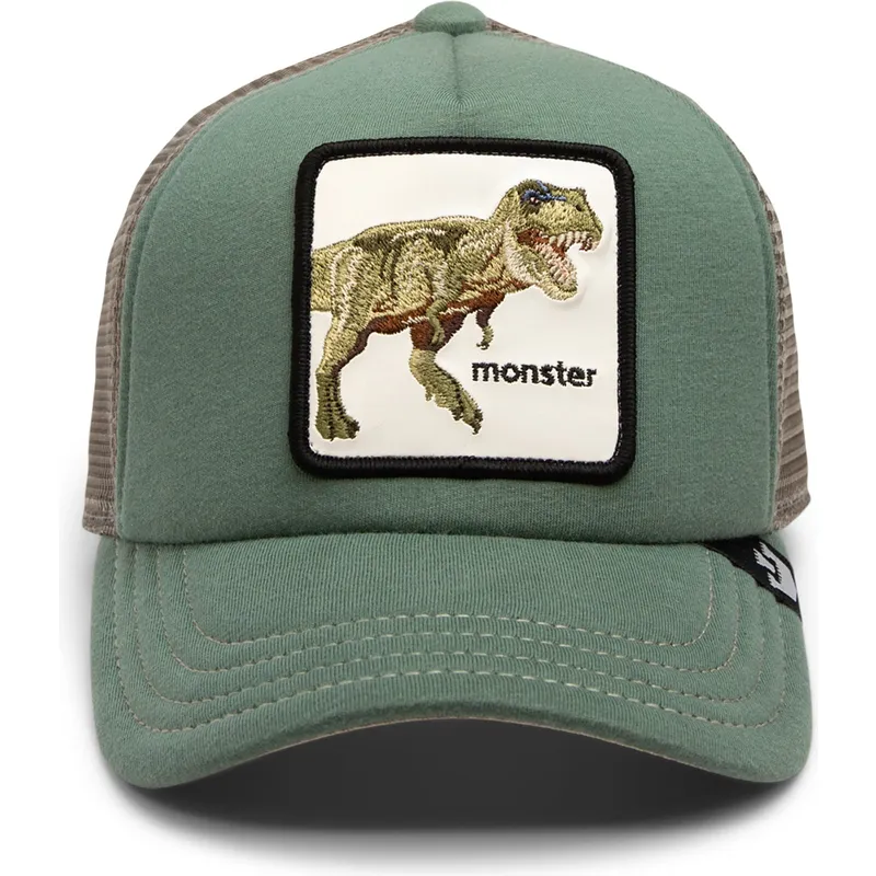 siltovka-zaoblena-zelena-snapback-pre-deti-monster-little-tyrant-extinct-the-farm-goorin-bros