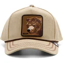 siltovka-zaoblena-hneda-snapback-bear-bare-duck-canvas-the-farm-goorin-bros