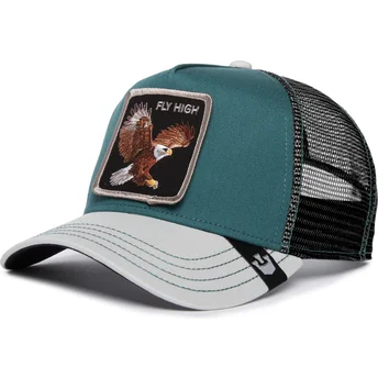 siltovka-zaoblena-zelena-snapback-fly-high-eagle-fan-the-farm-goorin-bros