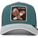 grune-und-weisse-trucker-kappe-mit-adler-fly-high-eagle-fan-the-farm-von-goorin-bros