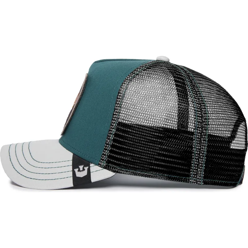 siltovka-zaoblena-zelena-snapback-fly-high-eagle-fan-the-farm-goorin-bros