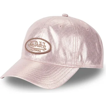 Šiltovka zaoblená ružová nastaviteľný PIN Von Dutch