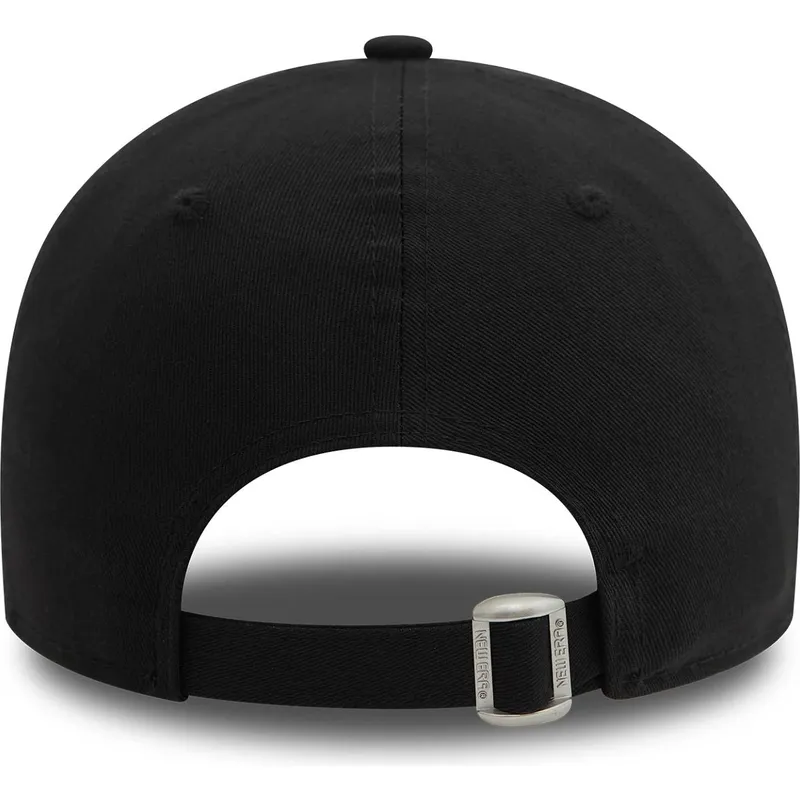 schwarze-verstellbare-curved-cap-9forty-check-infill-der-new-york-yankees-mlb-von-new-era