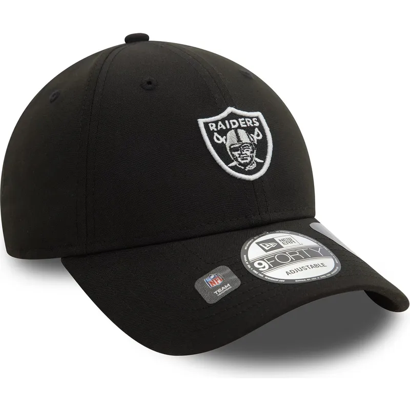 schwarze-verstellbare-curved-cap-9forty-repreve-mini-logo-der-las-vegas-raiders-nfl-von-new-era