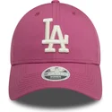 siltovka-zaoblena-ruzova-nastavitelny-9forty-league-essential-los-angeles-dodgers-mlb-new-era