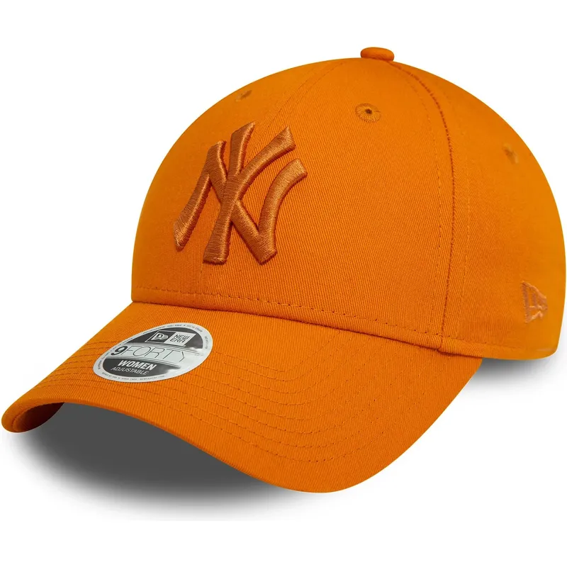 siltovka-zaoblena-oranzova-nastavitelny-9forty-league-essential-new-york-yankees-mlb-new-era