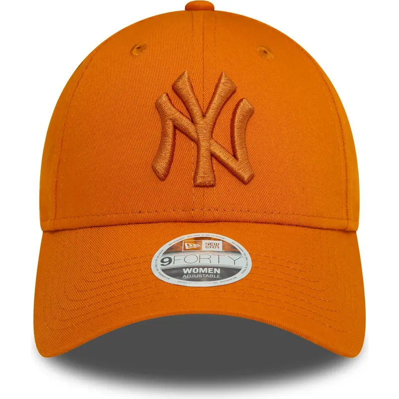 siltovka-zaoblena-oranzova-nastavitelny-9forty-league-essential-new-york-yankees-mlb-new-era