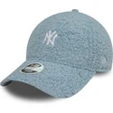 new-era-curved-brim-women-9forty-borg-new-york-yankees-mlb-light-blue-adjustable-cap