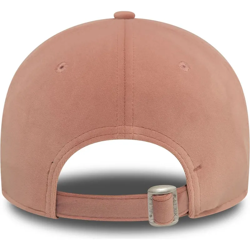 siltovka-zaoblena-ruzova-nastavitelny-9forty-velour-diamante-new-york-yankees-mlb-new-era