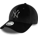 siltovka-zaoblena-cierna-nastavitelny-9forty-velour-diamante-new-york-yankees-mlb-new-era