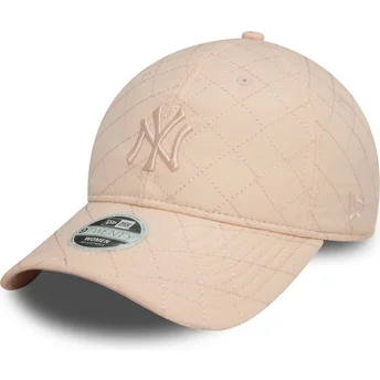 Šiltovka zaoblená ružová nastaviteľný 9TWENTY Padded New York Yankees MLB New Era
