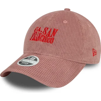 Cap zaoblená pink adjustable strap 9TWENTY Cord San Francisco Ciudades y Playas California New Era