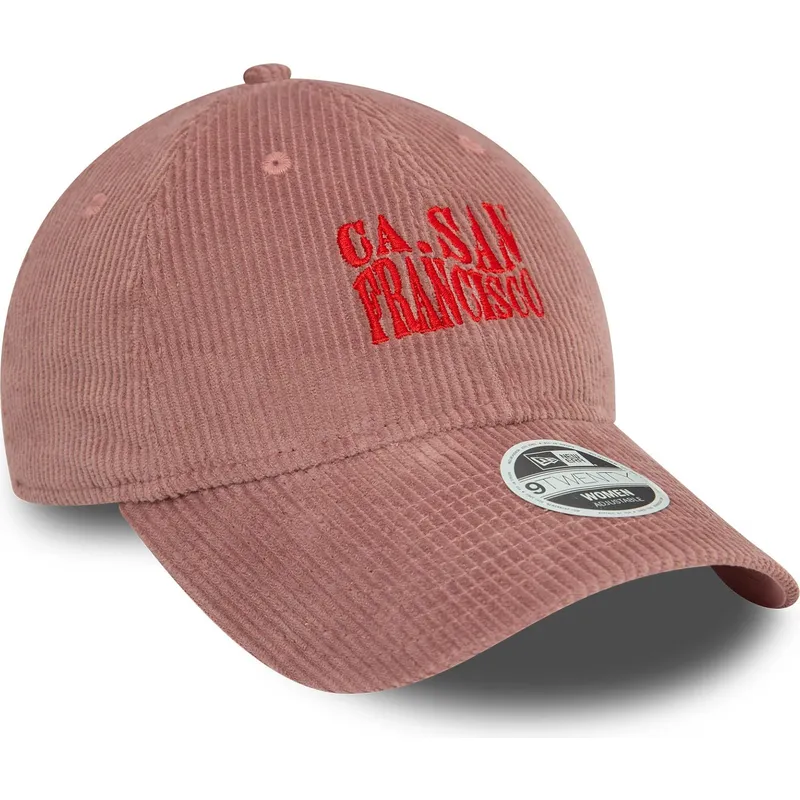 cap-zaoblena-pink-adjustable-strap-9twenty-cord-san-francisco-ciudades-y-playas-california-new-era