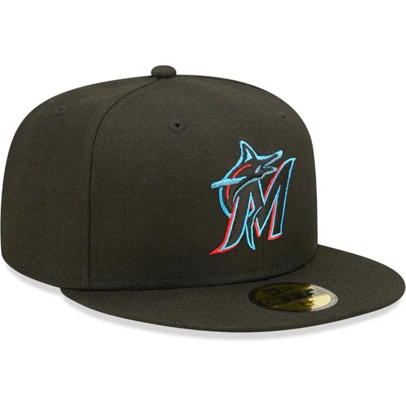 siltovka-rovna-cierna-upravena-59fifty-ac-perf-miami-marlins-mlb-new-era