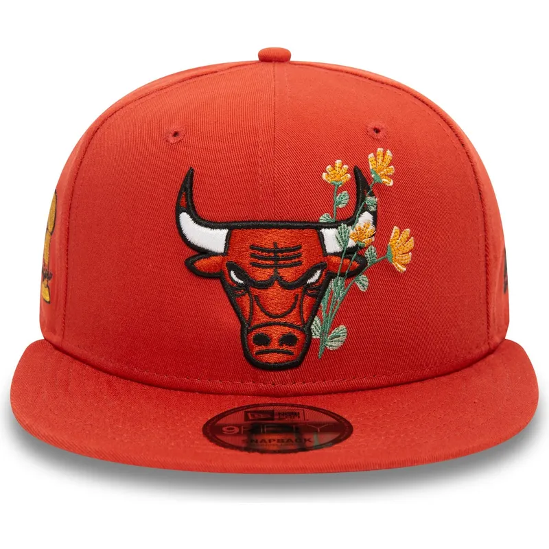 chicago-bulls-nba-new-era-9fifty-seasonal-flower-orange-snapback-kappe