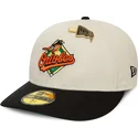 59fifty-kappe-beige-und-schwarz-angepasst-mit-pin-der-baltimore-orioles-mlb-von-new-era